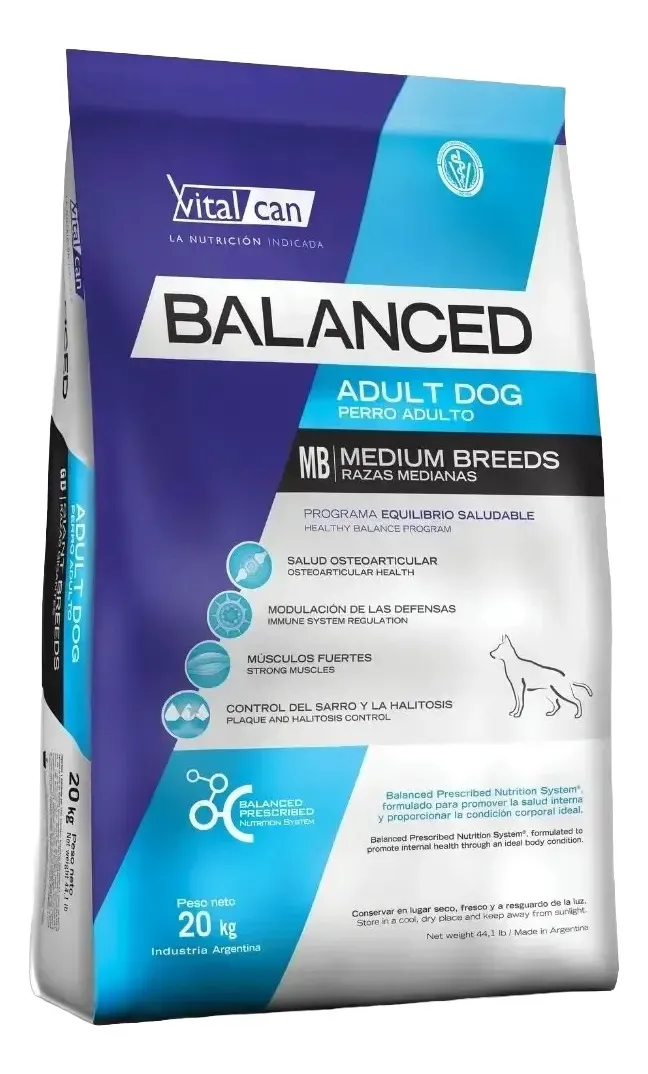 Alimento Vital Can Perros Adulto Raza Mediana