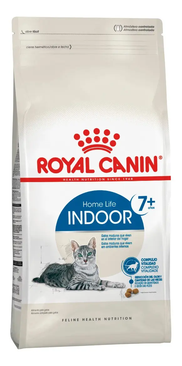 Alimento Royal Canin Gatos Adulto Indoor 7+