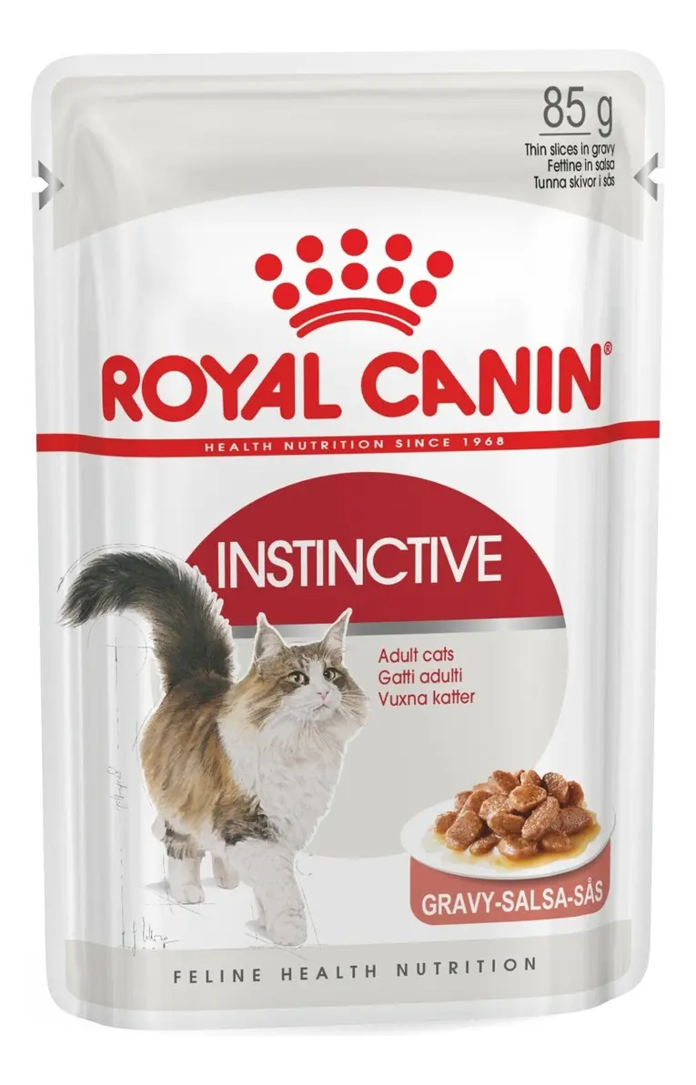 Alimento Royal Canin Gatos Adulto Instinctive pouch (12*85g) 1.02kg
