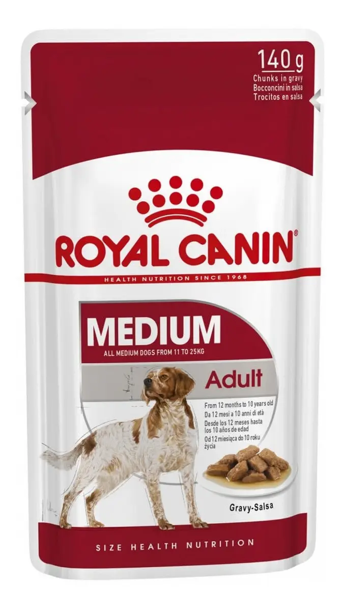 Alimento Royal Canin Perros Adulto Medium Adult (10*140g) 1.4kg