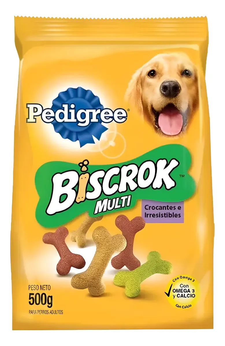 Alimento Pedigree Perros Snack Biscrock Multi x 500 gr 0.5kg