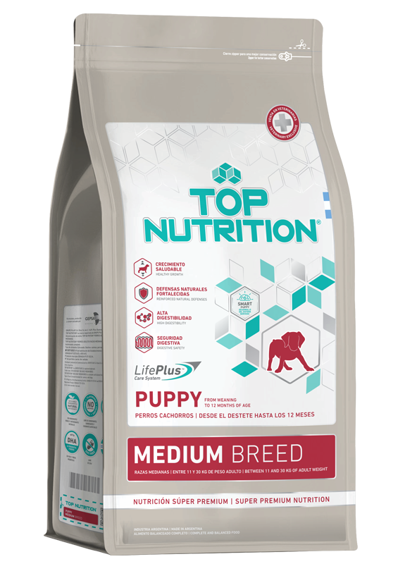 Alimento Top Nutrition Perro Cachorro – Raza Mediana