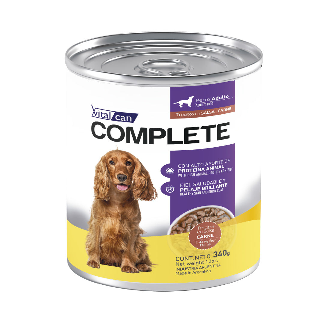 Lata Complete Perro Adulto Carne – 340gr