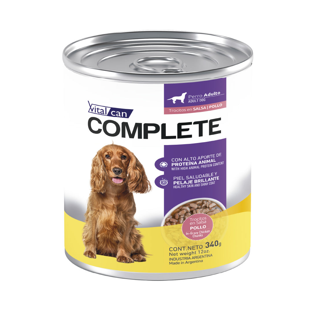 Lata Complete Perro Adulto Pollo – 340gr