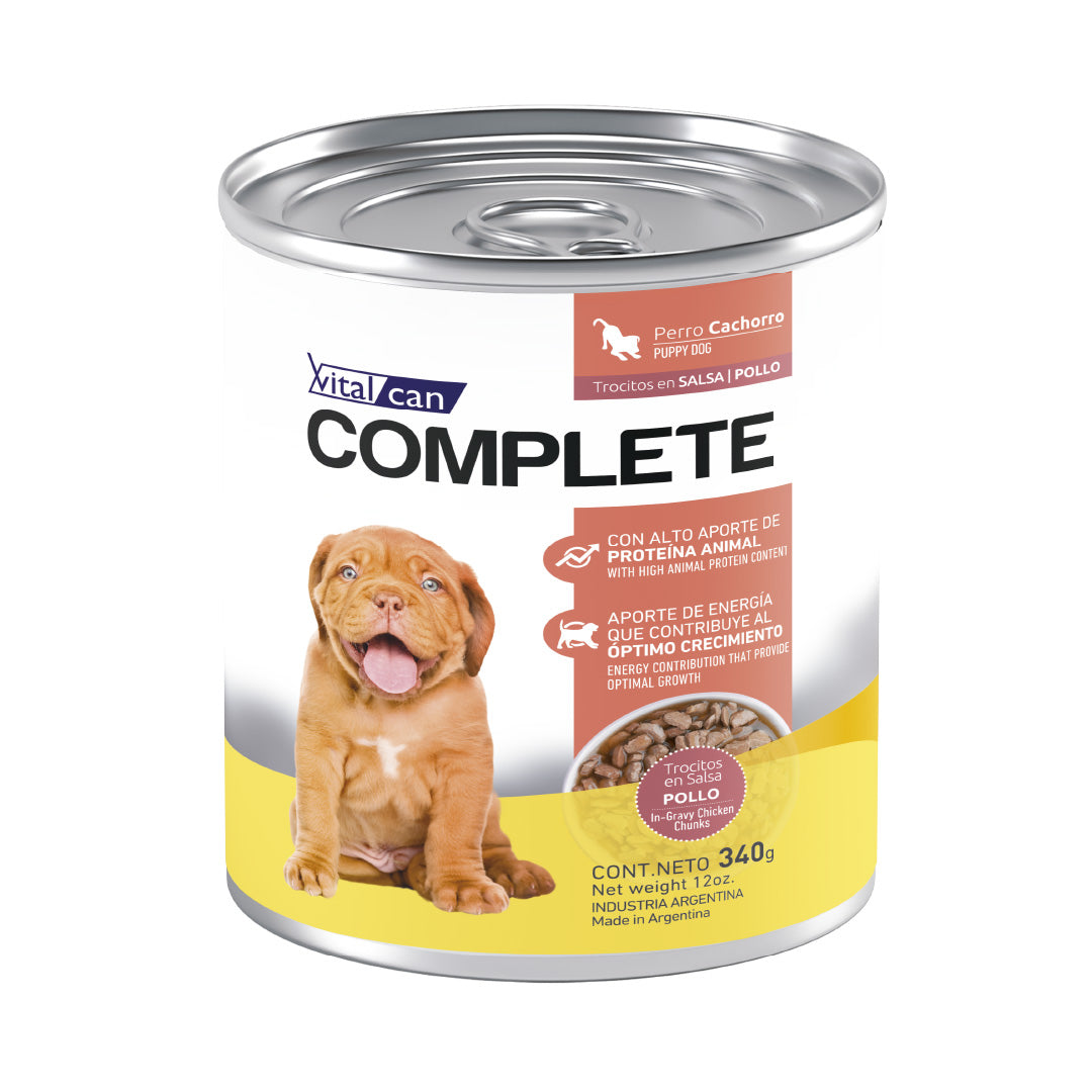 Lata Complete Perro Cachorro Pollo – 340gr