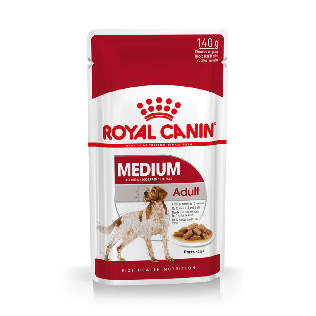Pouch Royal Canin Perro Medium Adult – 140gr