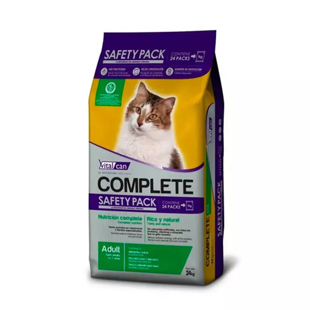 Alimento Vital Can Gatos Adulto Premium Ad Safety Pack 24kg