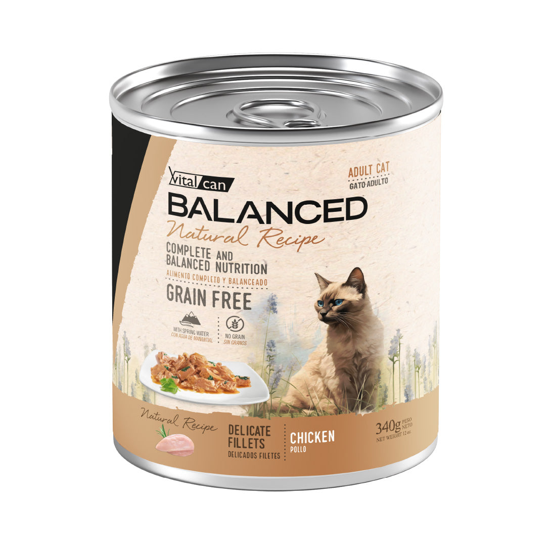 Lata Balanced Gato Adulto Filetes Pollo – 340gr